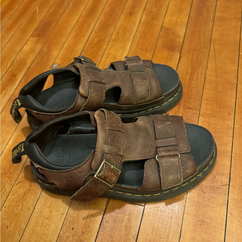 Dr. Martens Brown Sandals - only worn twice and not available on their website